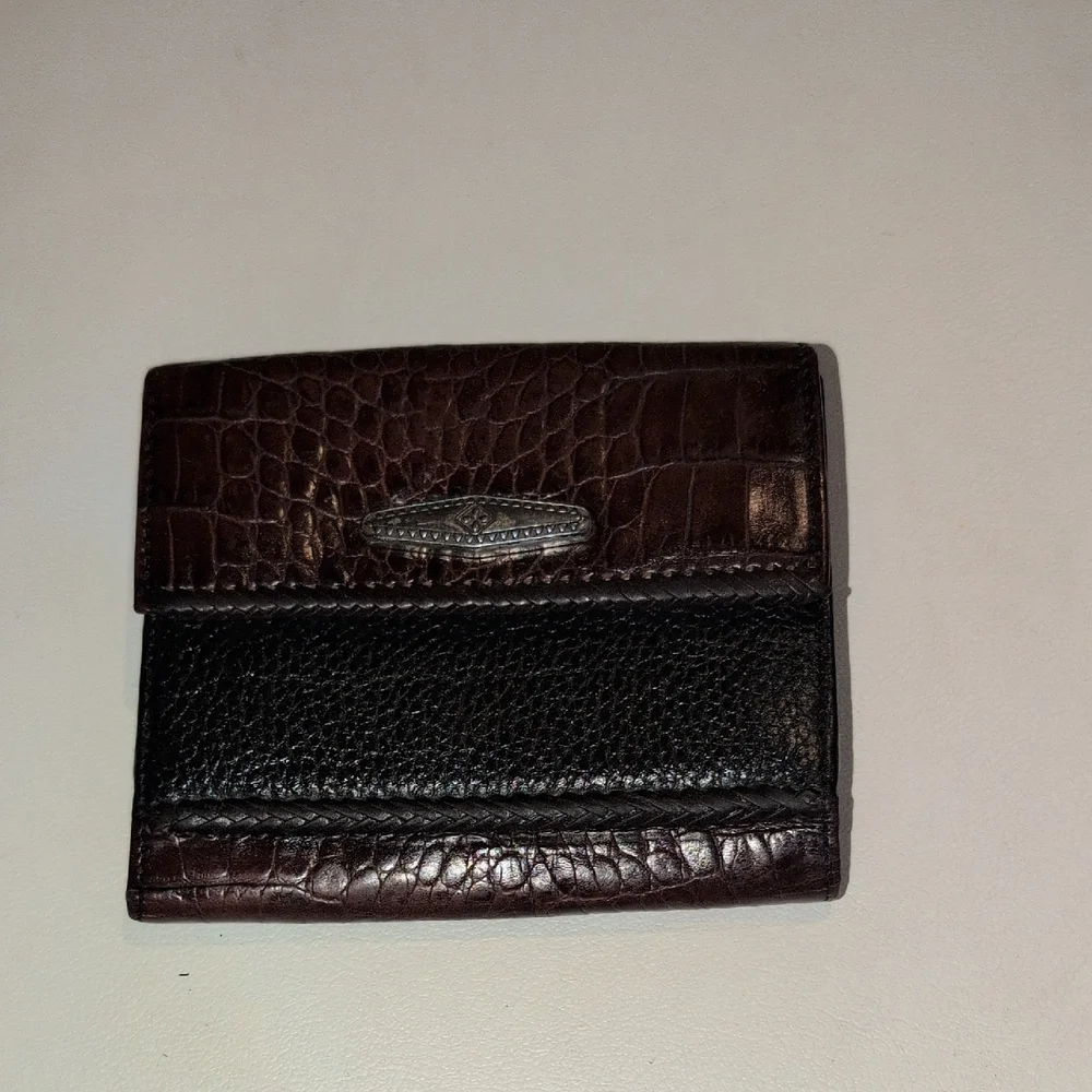 Brighton Black And Brown Leather Wallet
